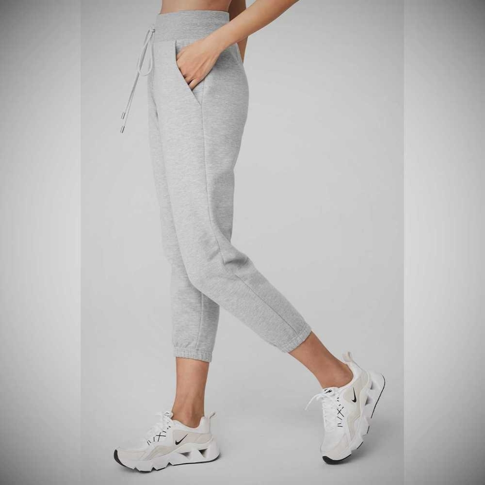 Pantalones Deportivos Alo Yoga 7/8 Easy Mujer Grises | MX-36RVKF