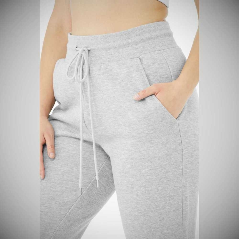 Pantalones Deportivos Alo Yoga 7/8 Easy Mujer Grises | MX-36RVKF