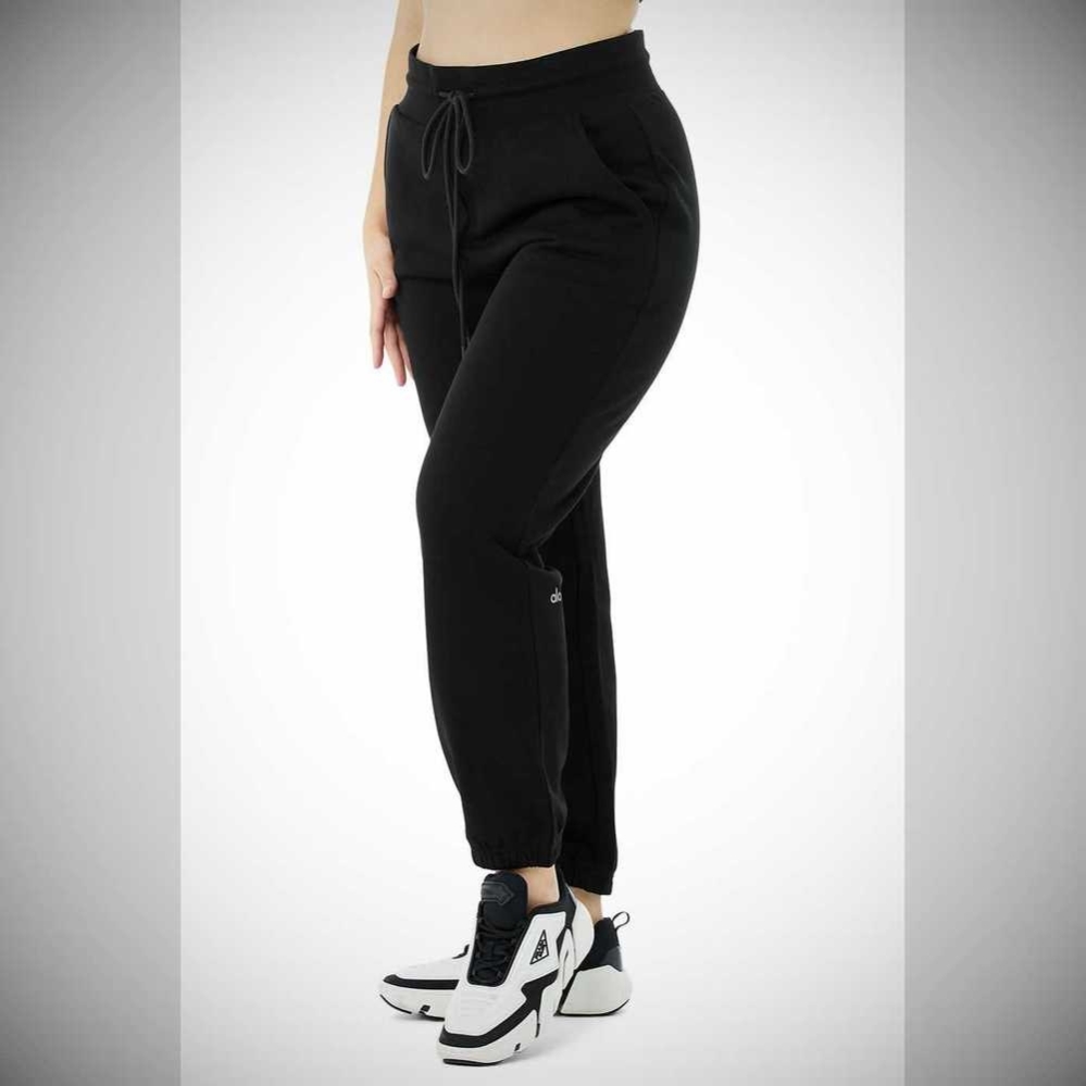 Pantalones Deportivos Alo Yoga 7/8 Easy Mujer Negros | MX-45IEMF