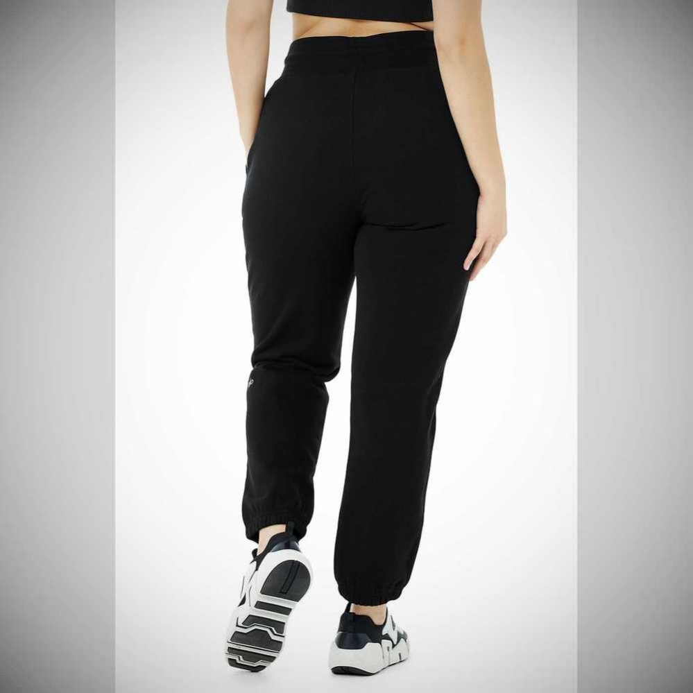 Pantalones Deportivos Alo Yoga 7/8 Easy Mujer Negros | MX-45IEMF