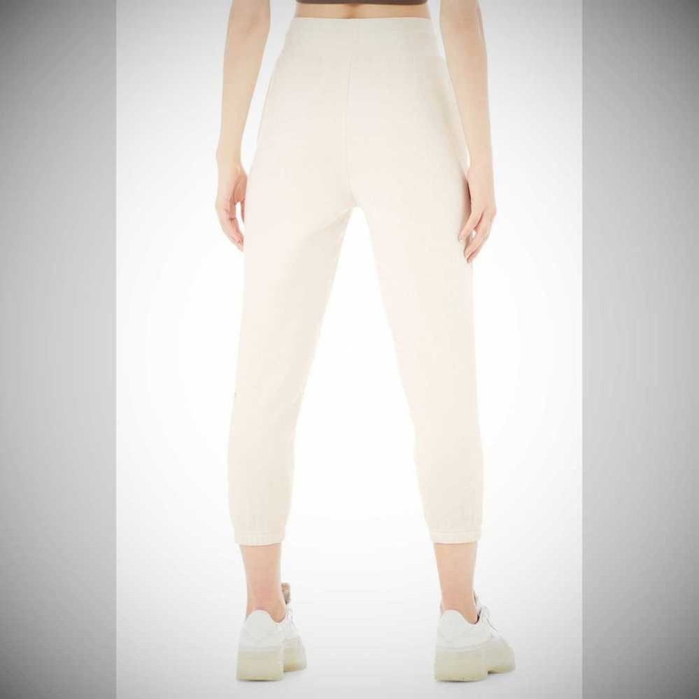 Pantalones Deportivos Alo Yoga 7/8 Easy Mujer Blancos | MX-53PHTI