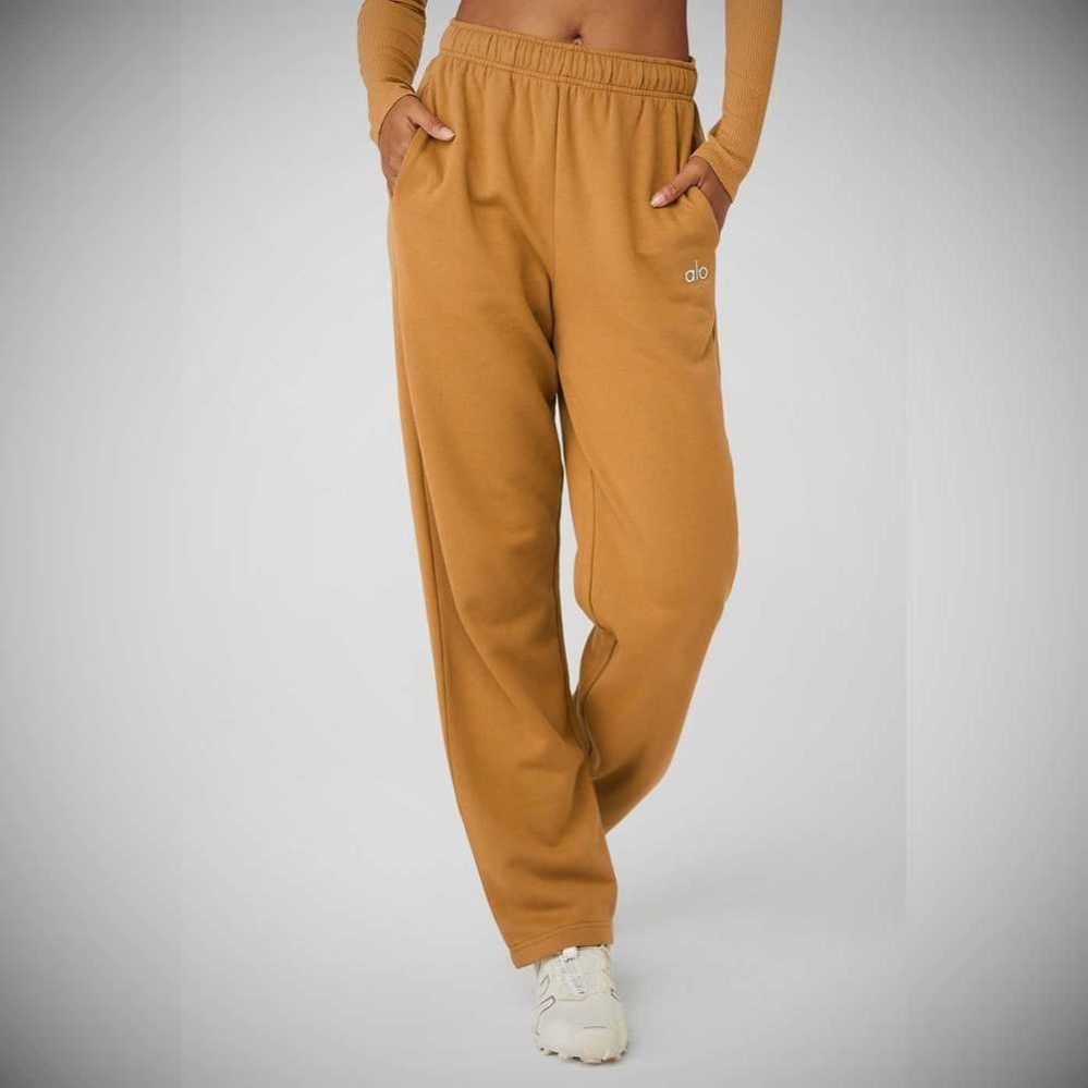 Pantalones Deportivos Alo Yoga Accolade Directo Leg Mujer Toffee | MX-06MIBA