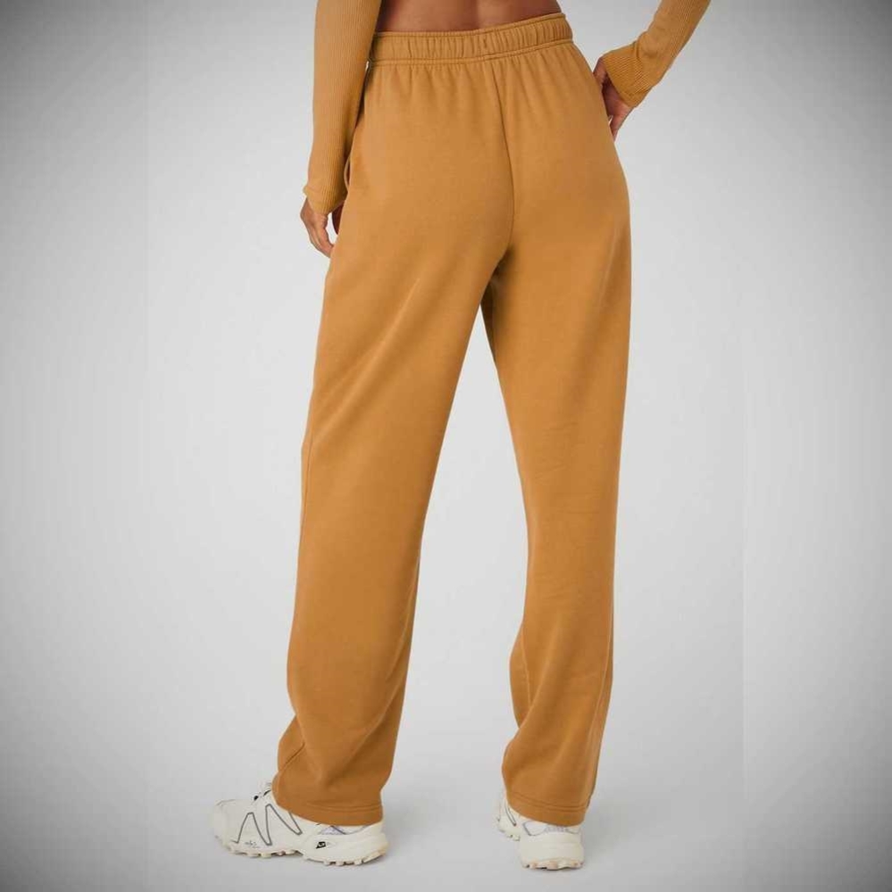 Pantalones Deportivos Alo Yoga Accolade Directo Leg Mujer Toffee | MX-06MIBA