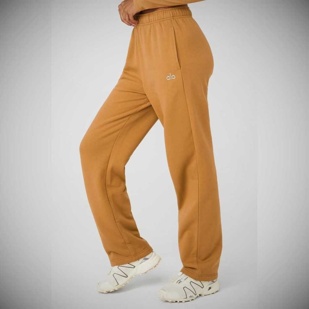 Pantalones Deportivos Alo Yoga Accolade Directo Leg Mujer Toffee | MX-06MIBA