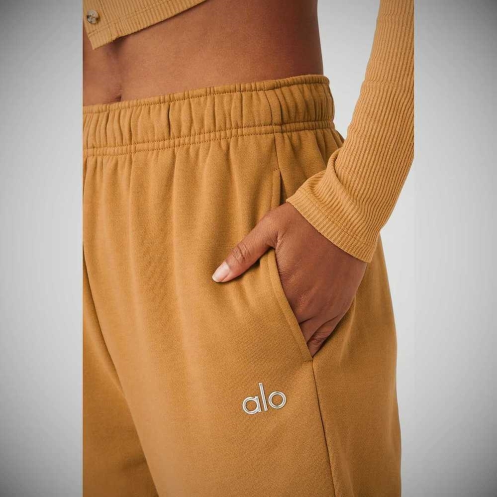 Pantalones Deportivos Alo Yoga Accolade Directo Leg Mujer Toffee | MX-06MIBA