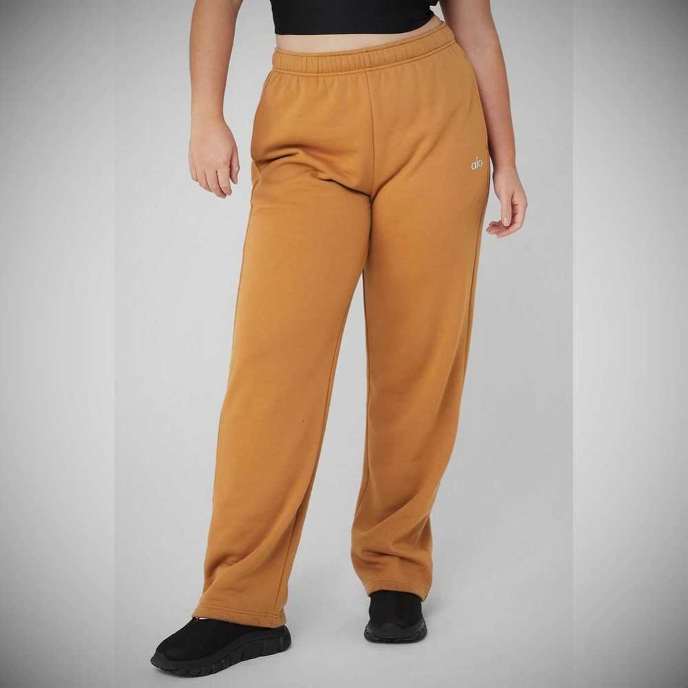 Pantalones Deportivos Alo Yoga Accolade Directo Leg Mujer Toffee | MX-06MIBA