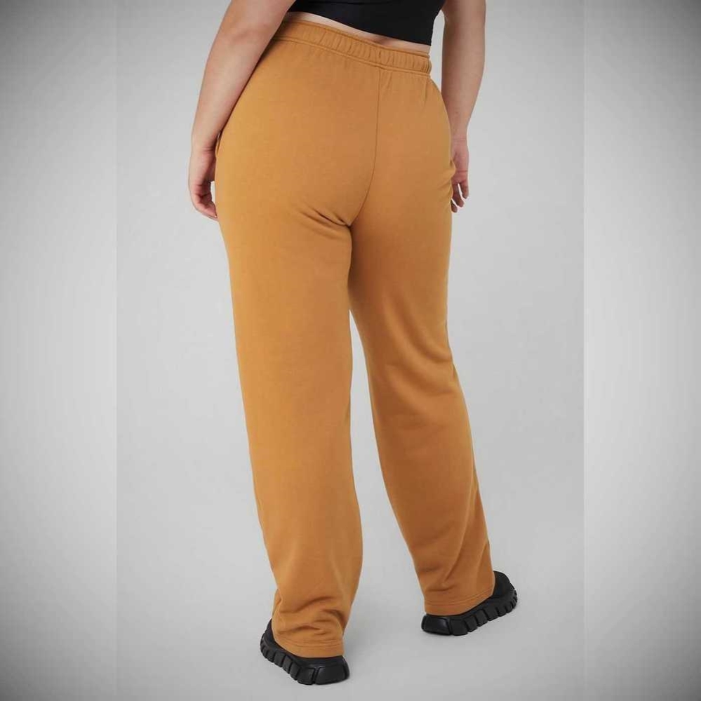 Pantalones Deportivos Alo Yoga Accolade Directo Leg Mujer Toffee | MX-06MIBA