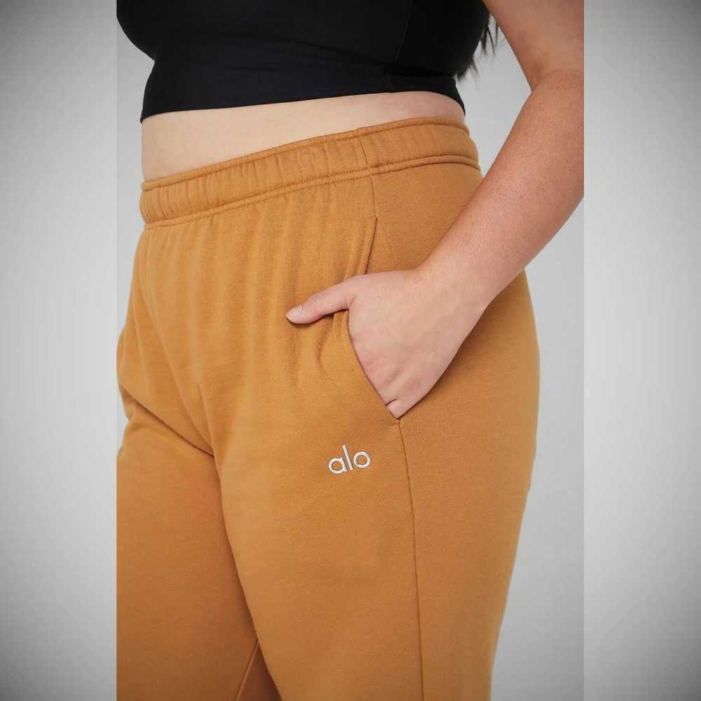 Pantalones Deportivos Alo Yoga Accolade Directo Leg Mujer Toffee | MX-06MIBA