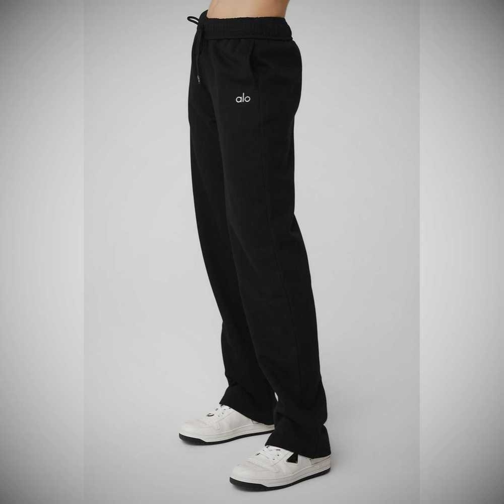 Pantalones Deportivos Alo Yoga Accolade Directo Leg Mujer Negros | MX-10XHMS