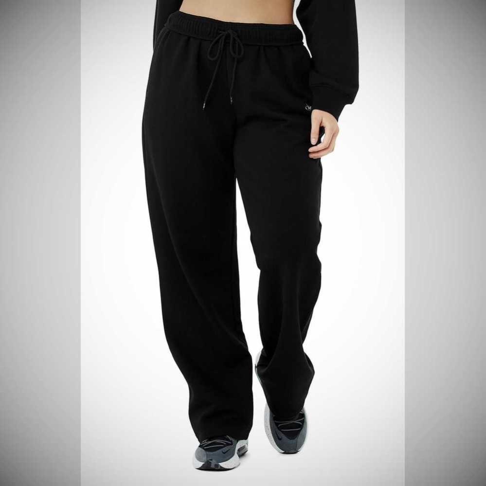 Pantalones Deportivos Alo Yoga Accolade Directo Leg Mujer Negros | MX-10XHMS