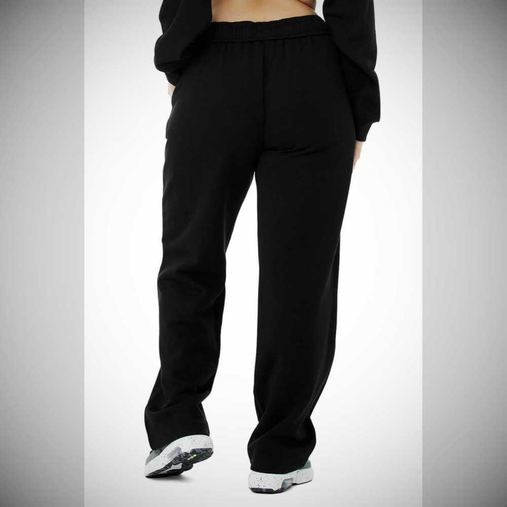 Pantalones Deportivos Alo Yoga Accolade Directo Leg Mujer Negros | MX-10XHMS