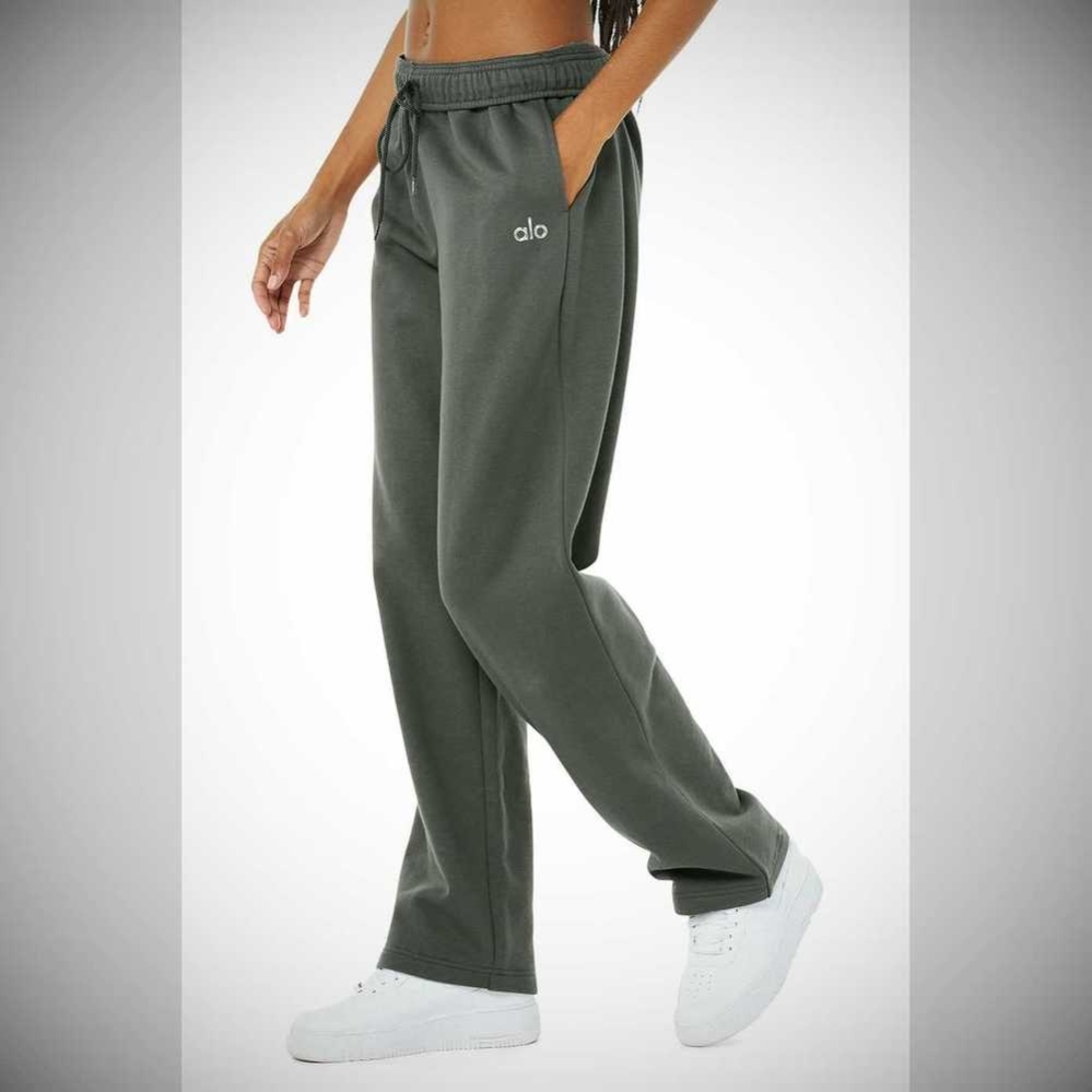 Pantalones Deportivos Alo Yoga Accolade Directo Leg Mujer Verdes Oscuro | MX-30YJHQ