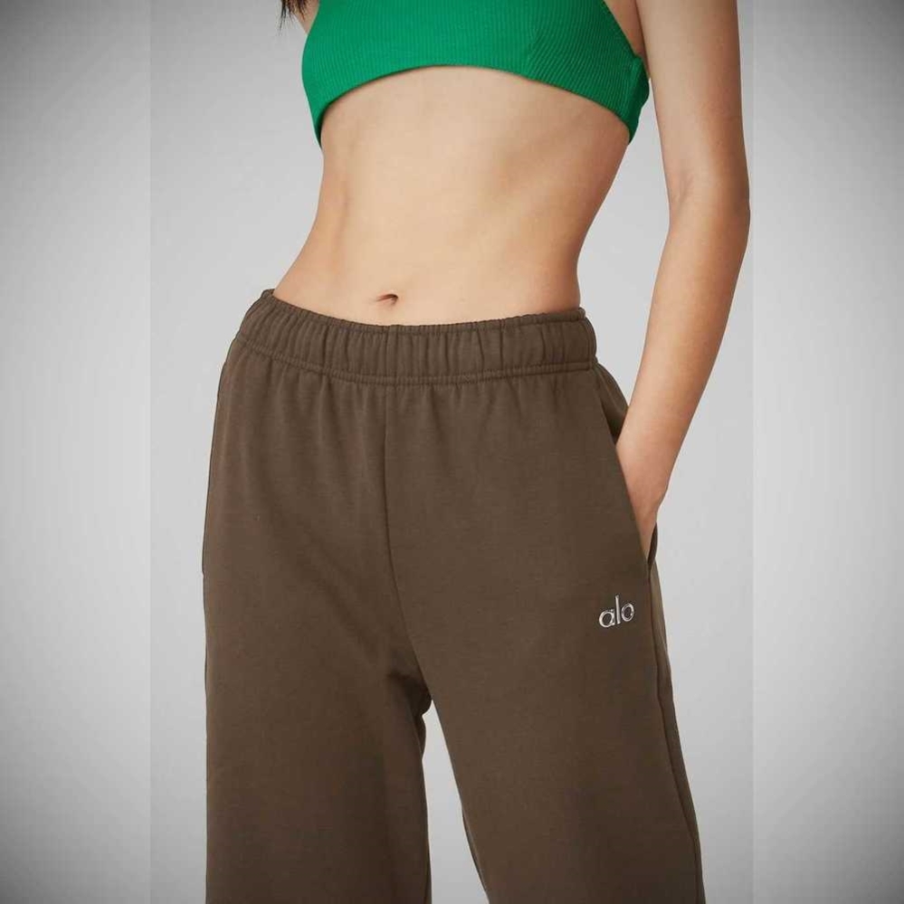 Pantalones Deportivos Alo Yoga Accolade Directo Leg Mujer Cafes | MX-42NSOC