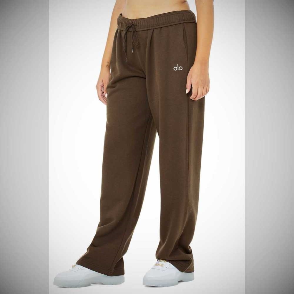 Pantalones Deportivos Alo Yoga Accolade Directo Leg Mujer Cafes | MX-42NSOC