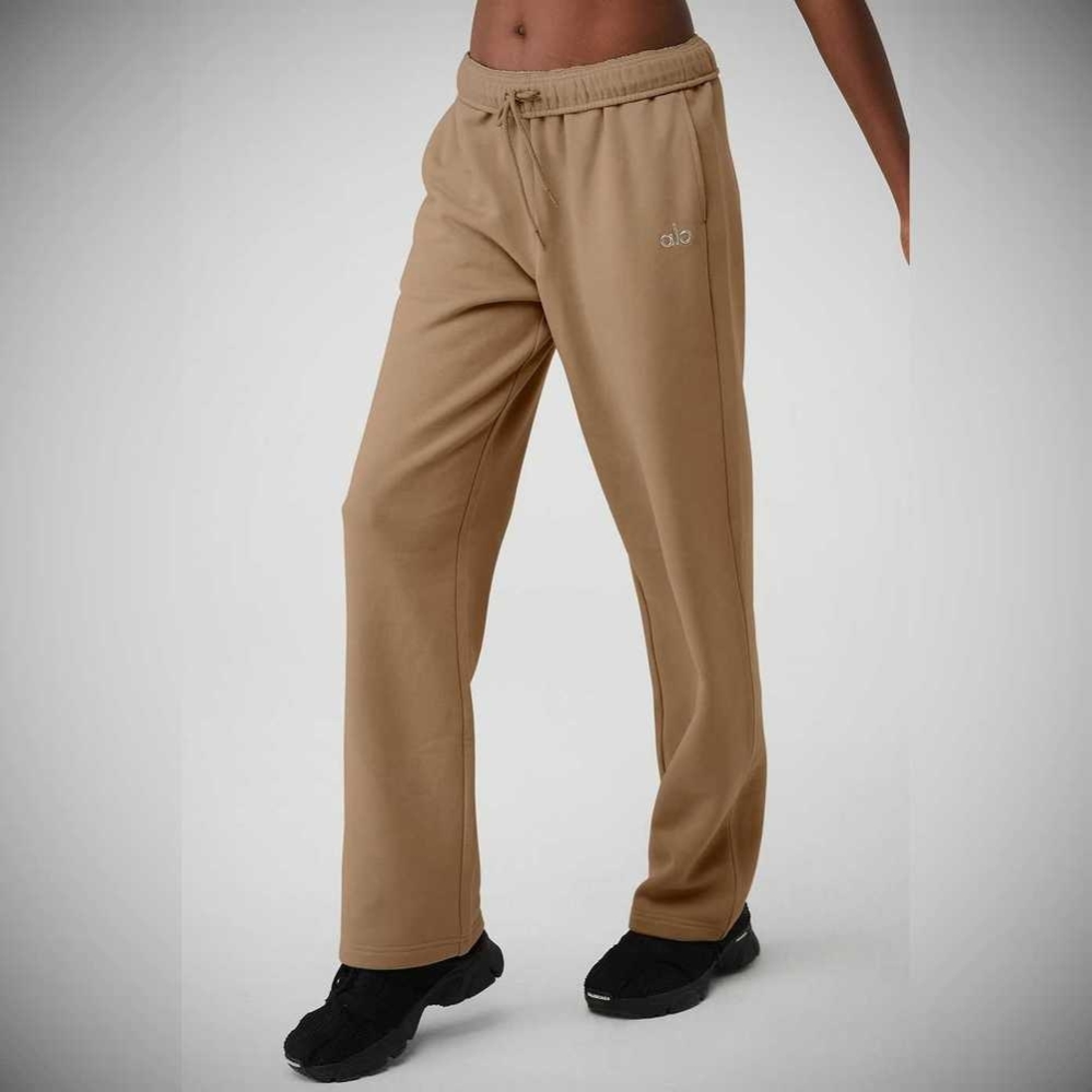 Pantalones Deportivos Alo Yoga Accolade Directo Leg Mujer Marrom | MX-47TRPD