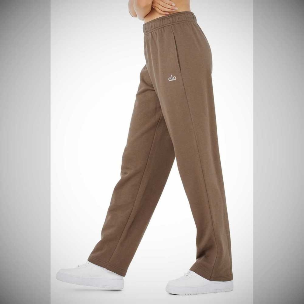 Pantalones Deportivos Alo Yoga Accolade Directo Leg Mujer Cafes | MX-69NVTK