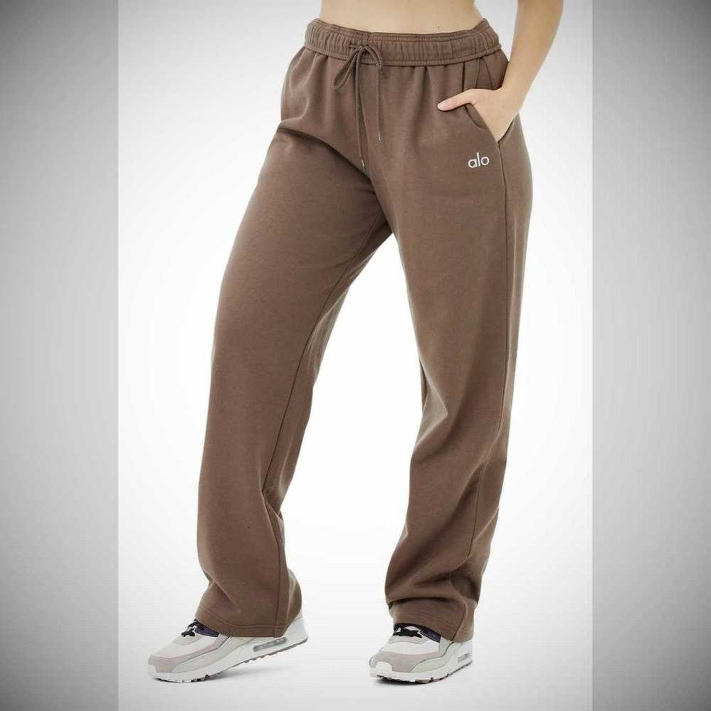 Pantalones Deportivos Alo Yoga Accolade Directo Leg Mujer Cafes | MX-69NVTK