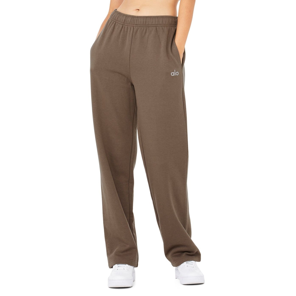 Pantalones Deportivos Alo Yoga Accolade Directo Leg Mujer Cafes | MX-69NVTK