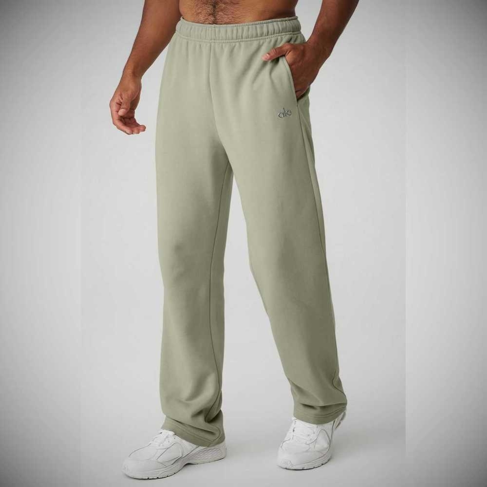 Pantalones Deportivos Alo Yoga Accolade Directo Leg Hombre Grises | MX-73QPGM