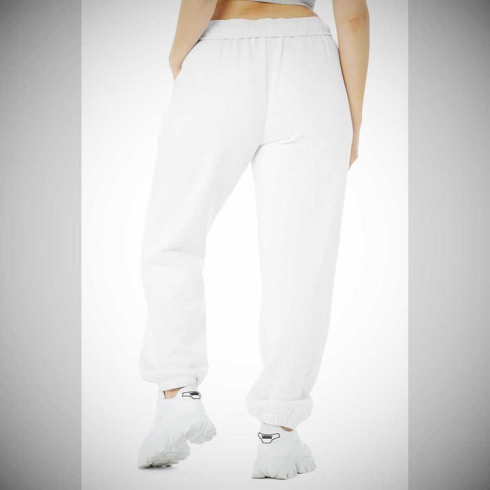 Pantalones Deportivos Alo Yoga Accolade Mujer Blancos | MX-73WPSJ