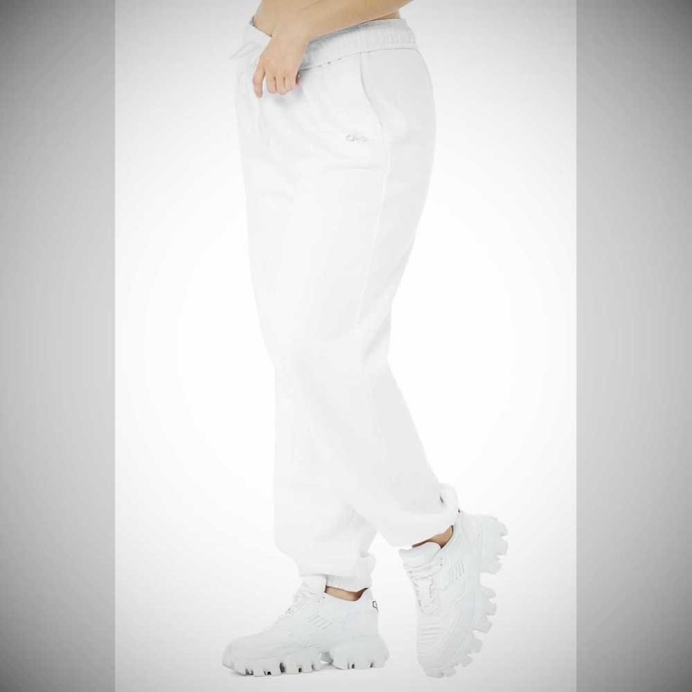 Pantalones Deportivos Alo Yoga Accolade Mujer Blancos | MX-73WPSJ