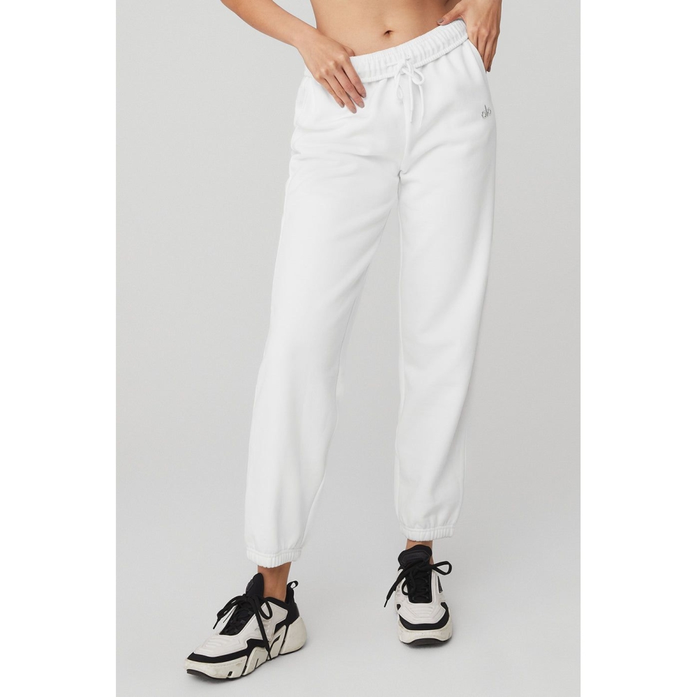 Pantalones Deportivos Alo Yoga Accolade Mujer Blancos | MX-73WPSJ