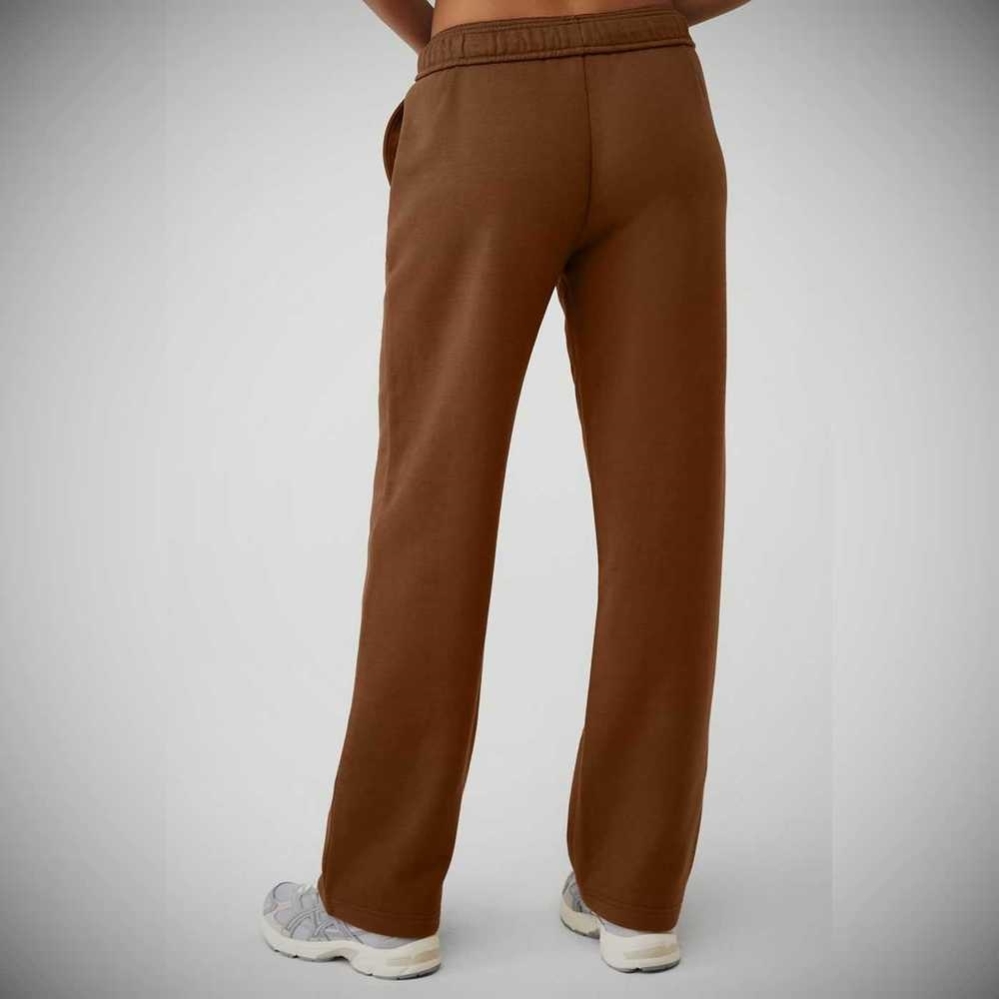 Pantalones Deportivos Alo Yoga Accolade Directo Leg Mujer Marrom | MX-76XDBH