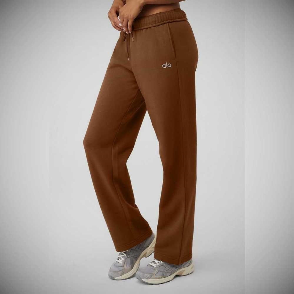 Pantalones Deportivos Alo Yoga Accolade Directo Leg Mujer Marrom | MX-76XDBH