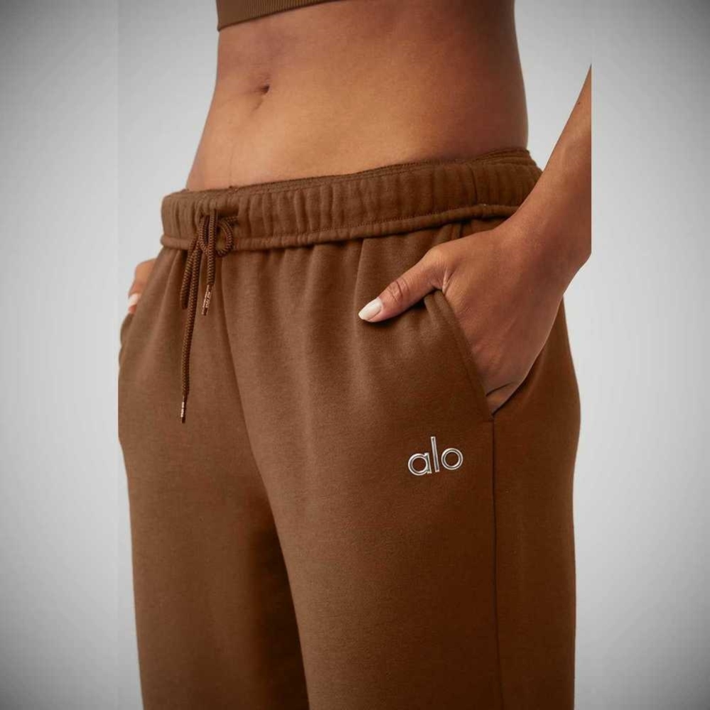 Pantalones Deportivos Alo Yoga Accolade Directo Leg Mujer Marrom | MX-76XDBH