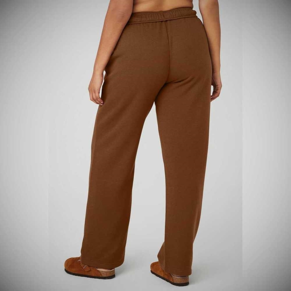 Pantalones Deportivos Alo Yoga Accolade Directo Leg Mujer Marrom | MX-76XDBH