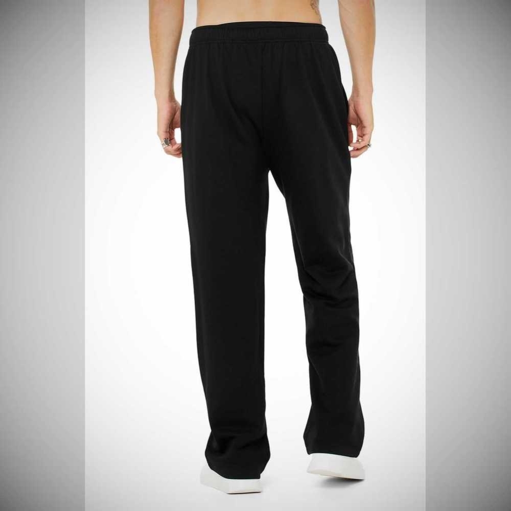 Pantalones Deportivos Alo Yoga Accolade Directo Leg Hombre Negros | MX-85HVPU