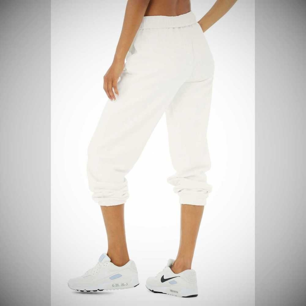 Pantalones Deportivos Alo Yoga Accolade Mujer Blancos | MX-87ZHKV