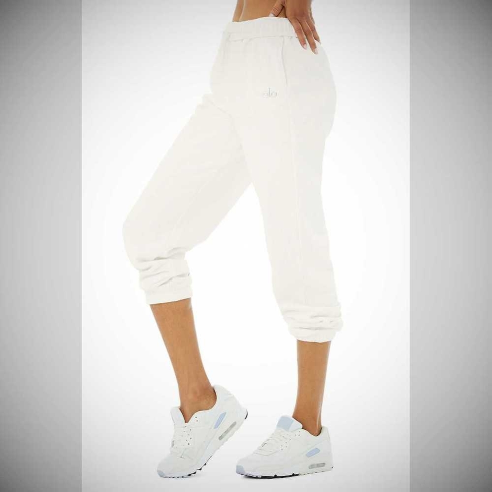 Pantalones Deportivos Alo Yoga Accolade Mujer Blancos | MX-87ZHKV