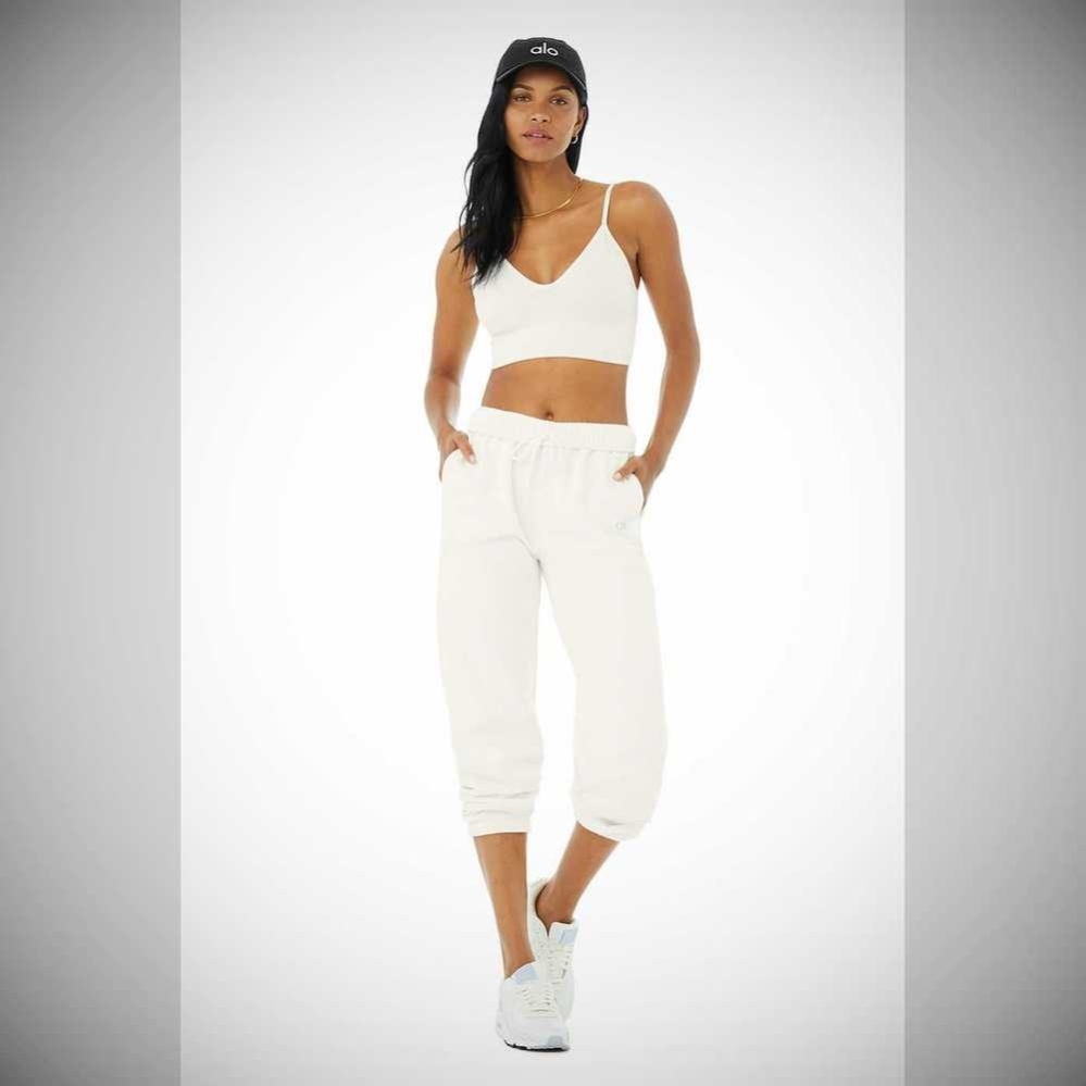 Pantalones Deportivos Alo Yoga Accolade Mujer Blancos | MX-87ZHKV