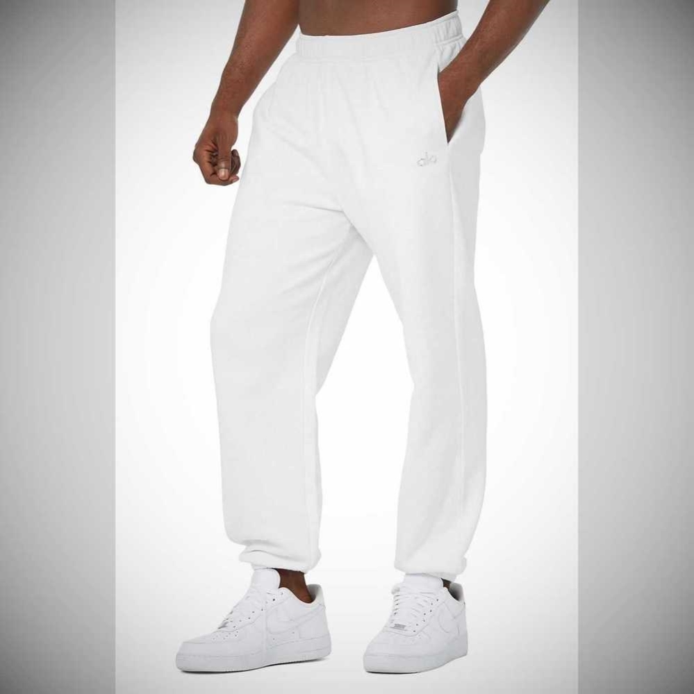 Pantalones Deportivos Alo Yoga Accolade Hombre Blancos | MX-90ZWRS