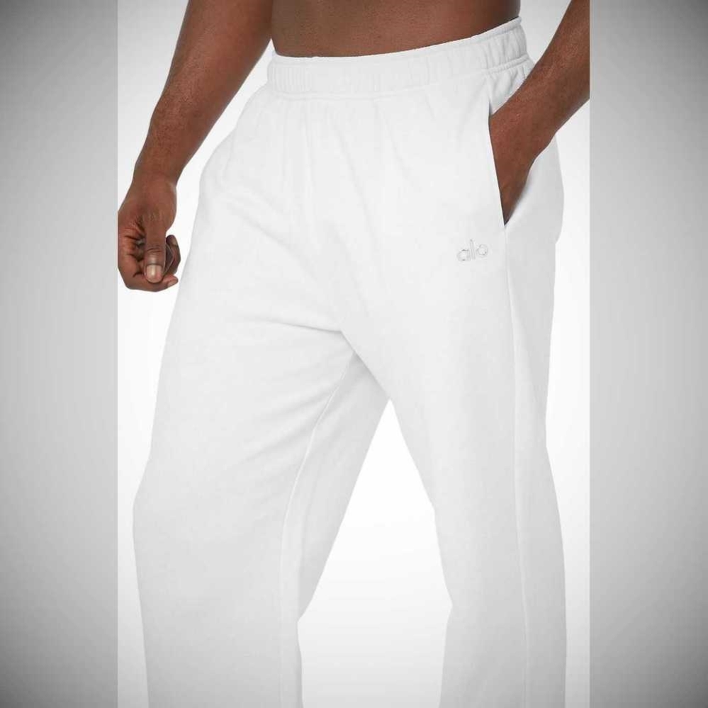 Pantalones Deportivos Alo Yoga Accolade Hombre Blancos | MX-90ZWRS