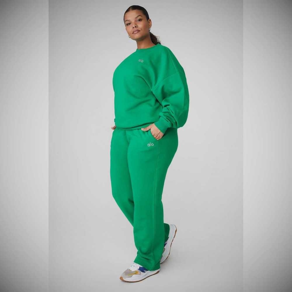 Pantalones Deportivos Alo Yoga Accolade Directo Leg Mujer Verdes | MX-94ZNJS