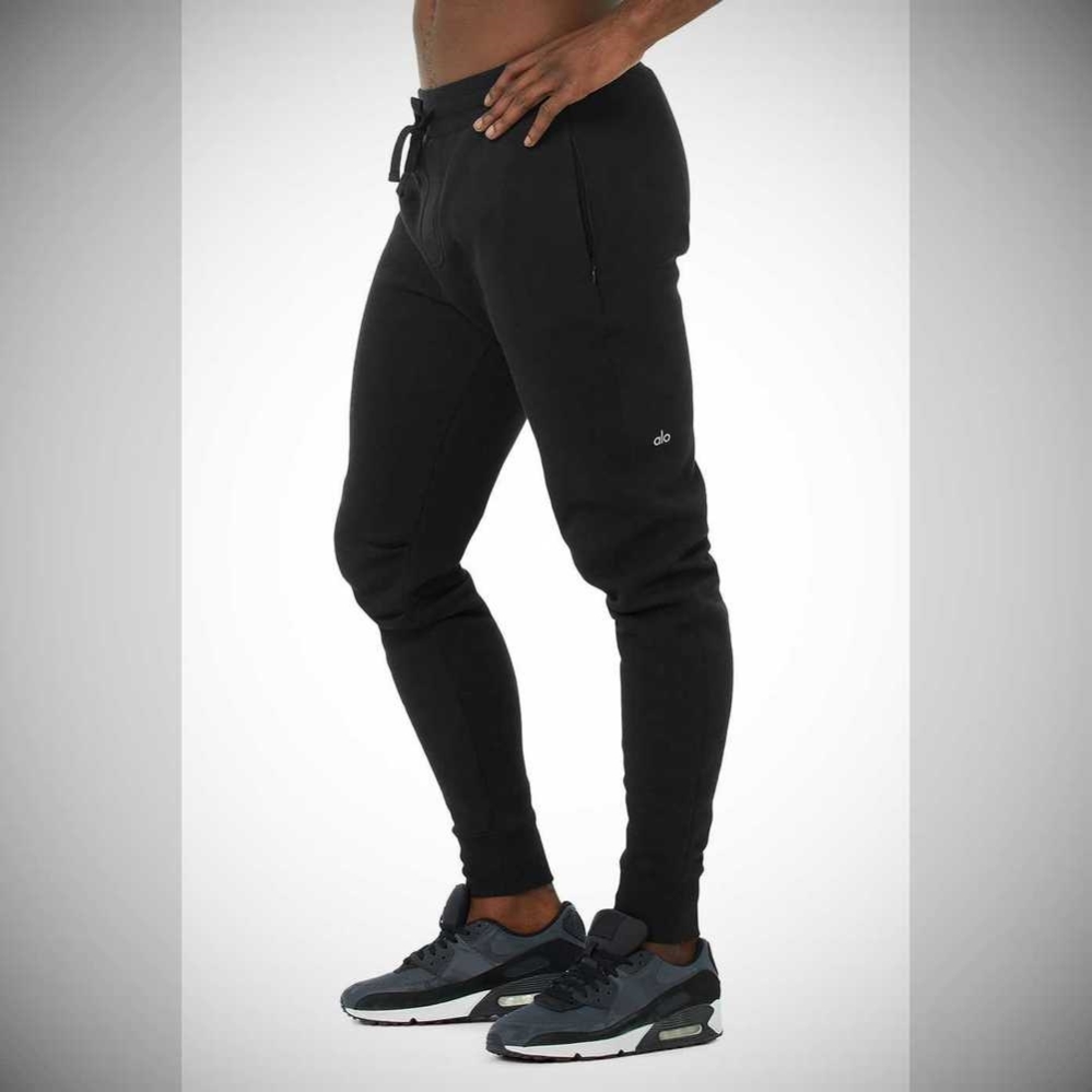 Pantalones Deportivos Alo Yoga Baseline Hombre Negros | MX-90AXWR