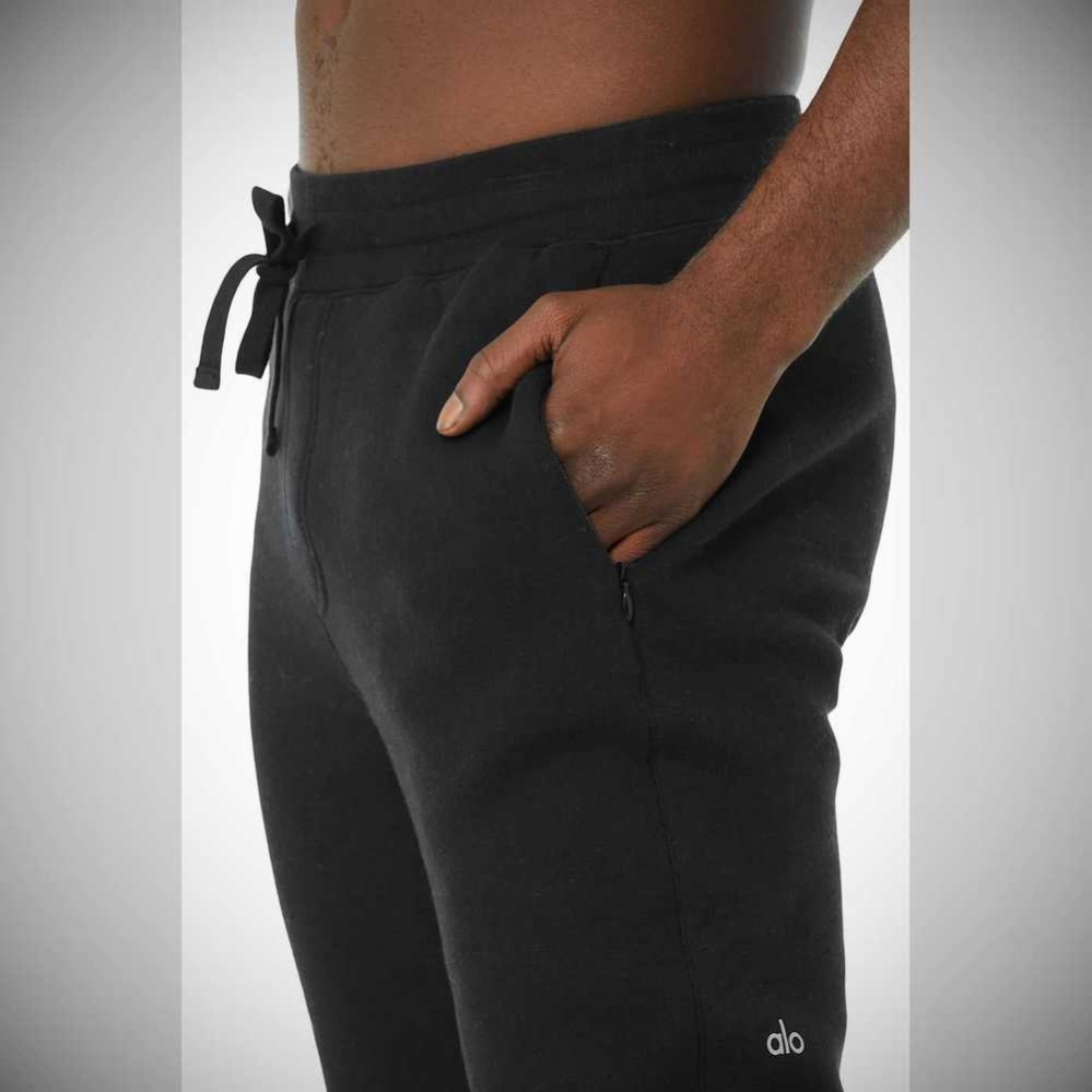 Pantalones Deportivos Alo Yoga Baseline Hombre Negros | MX-90AXWR