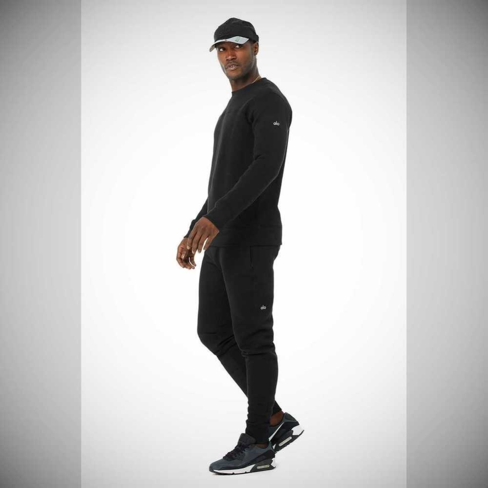 Pantalones Deportivos Alo Yoga Baseline Hombre Negros | MX-90AXWR