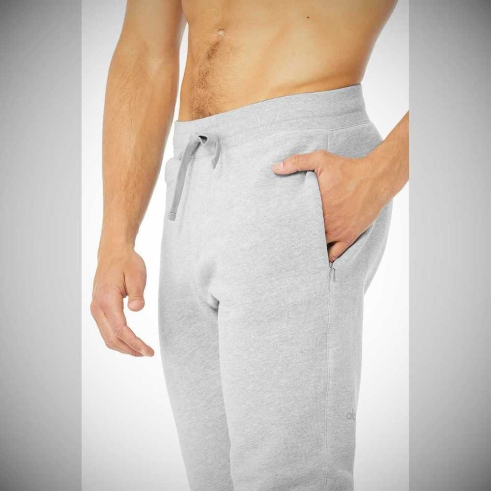 Pantalones Deportivos Alo Yoga Baseline Hombre Grises | MX-93BYNZ