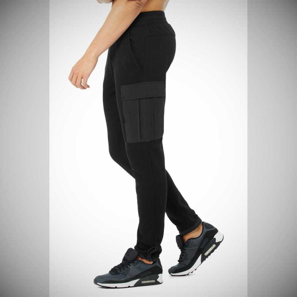 Pantalones Deportivos Alo Yoga Cargo Traverse Hombre Negros | MX-29LMNK