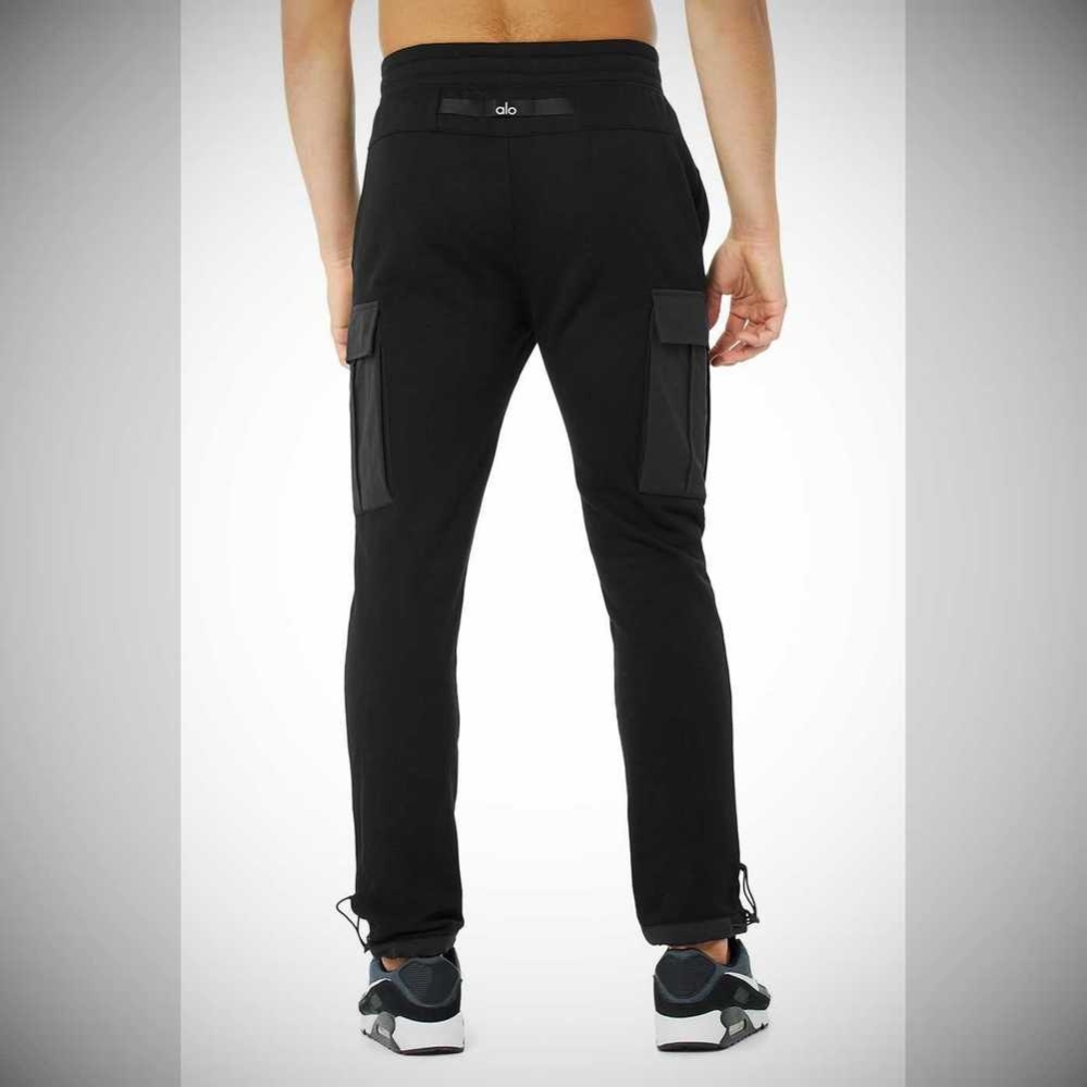 Pantalones Deportivos Alo Yoga Cargo Traverse Hombre Negros | MX-29LMNK