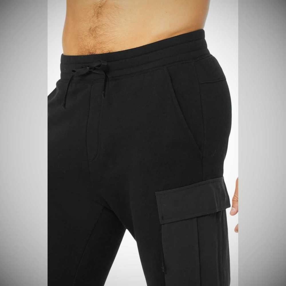 Pantalones Deportivos Alo Yoga Cargo Traverse Hombre Negros | MX-29LMNK