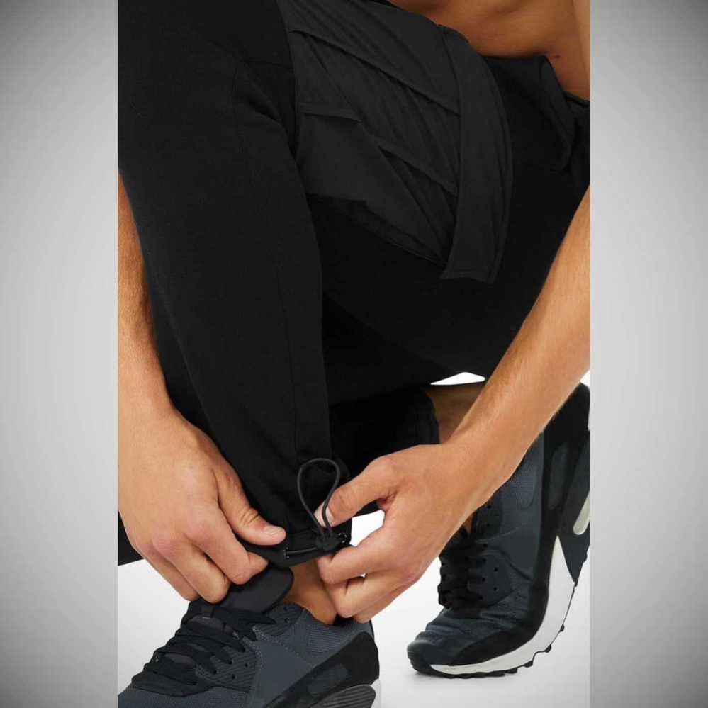 Pantalones Deportivos Alo Yoga Cargo Traverse Hombre Negros | MX-29LMNK