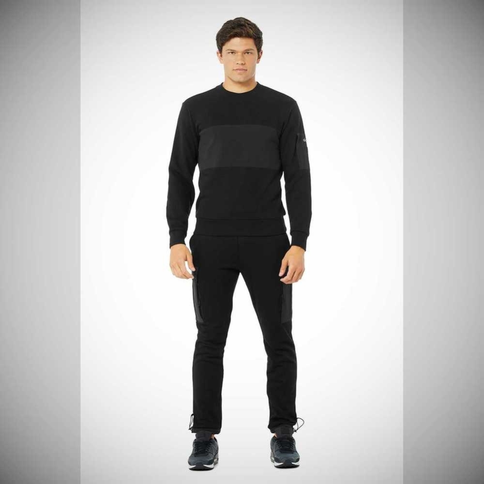 Pantalones Deportivos Alo Yoga Cargo Traverse Hombre Negros | MX-29LMNK