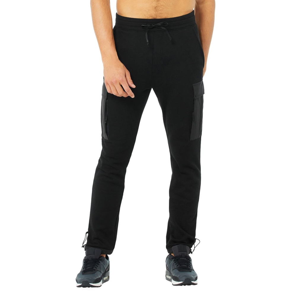 Pantalones Deportivos Alo Yoga Cargo Traverse Hombre Negros | MX-29LMNK