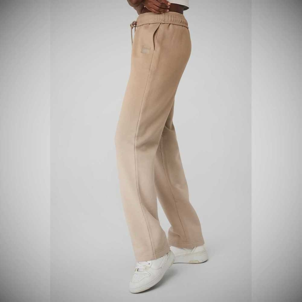 Pantalones Deportivos Alo Yoga Directo Leg Ombre Mujer Sandstorm | MX-95GROF