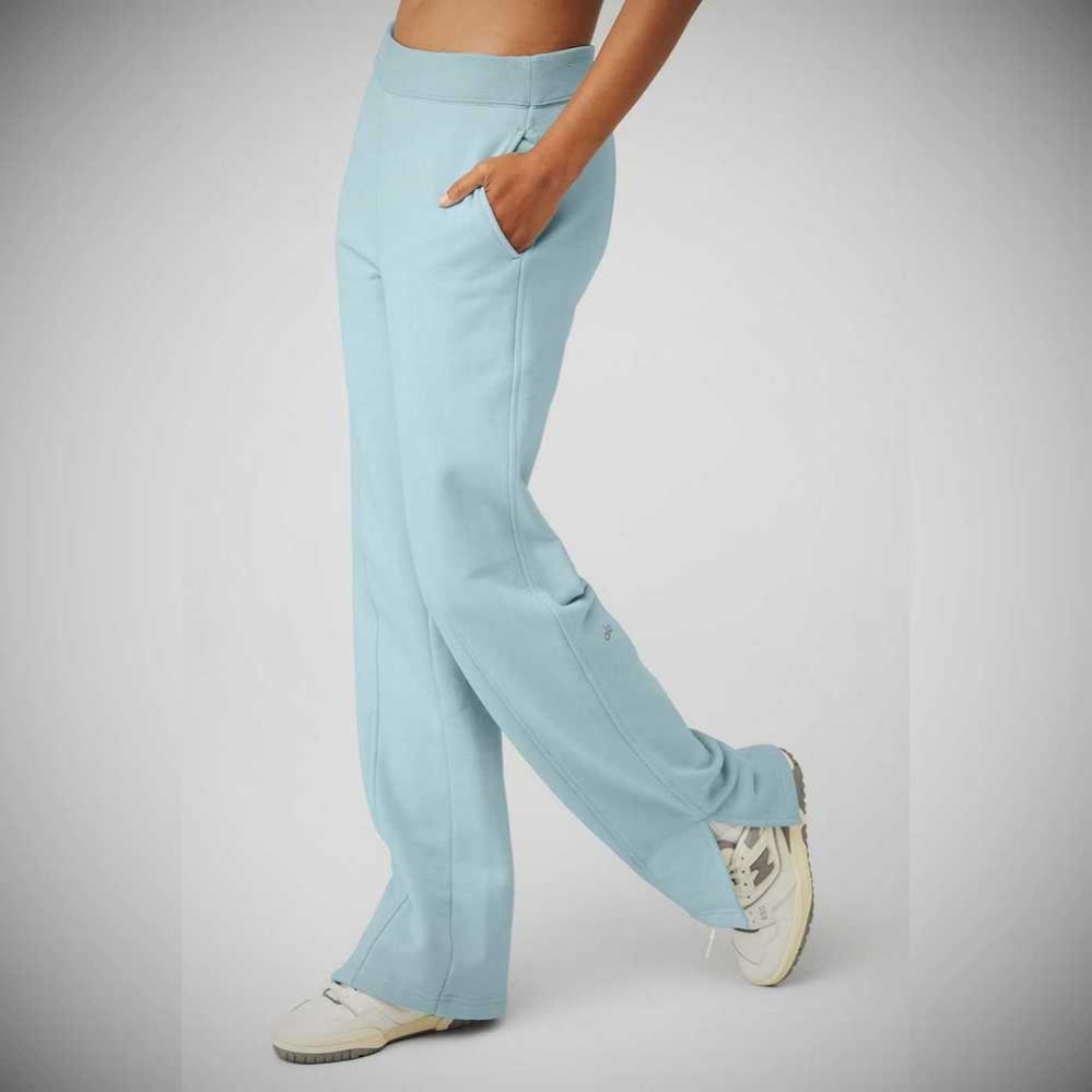 Pantalones Deportivos Alo Yoga High-Cintura Offline Directo Leg Mujer Azules | MX-31NLMG