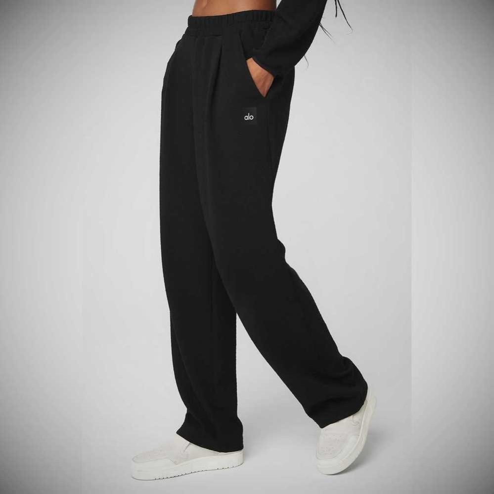 Pantalones Deportivos Alo Yoga High-Cintura Tailored Mujer Negros | MX-32JZOI